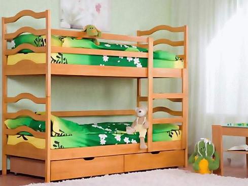 двухъярусная кровать для двоих детей