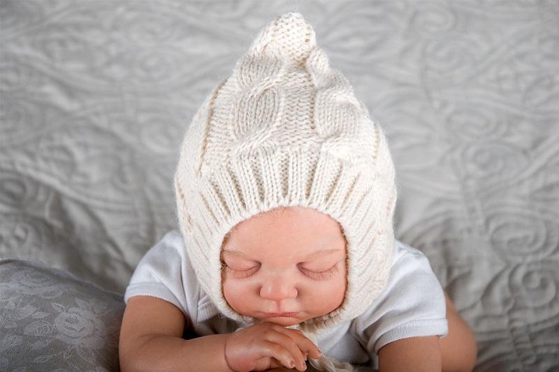 Размер вязаной шапочки для новорожденного